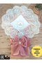 Velvet Baby Girl Blanket with Lace, Swaddle, Hospital Release, Newborn Gift, Made from 100% Natural Cotton - 2