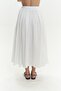 Amaya Ankle-Length Pleated White Skirt - 7