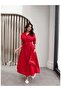 Poplin Fabric Belted Shirt Dress - 6