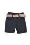 Boy's Newspaper Text Printed Shirt T-Shirt Denim Shorts 3-Piece Set - 4