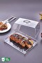 White Elegant Cake Pastry Presentation Stand Tray Dome Crystal Multi-Purpose Presentation Tray Cake Dome 2