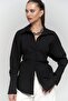 Novers Rope Detail Black Shirt