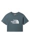 Blue Women's Cropped Easy Tee T-Shirt
