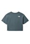 Blue Women's Cropped Easy Tee T-Shirt - 2