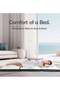 WHITE MEDICATED FOAM MATTRESS WITH BLACK BORDER 180 X 90 X 7CM