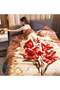 KOREAN STYLE MINK SOFT THICKENED LUXURIOUS FLORAL BLANKET