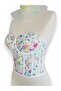 Floral Patterned Laced Corset Bustier - 3