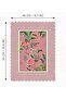 Burgundy Line Decorative Botanical Flowers Design Laser Cut Oven Cover 40X53Cm - 2
