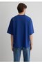 bisiklet yaka Oversize basic erkek t-shirt - 3