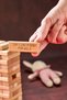 English Penalty Tower(English Penalty Tower) Jenga Balance Game 54 Pieces Large Size - 4