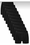 10 Pack Men's Cotton Lycra Black Comfortable Fit Boxers (Flexible)