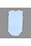 Bread Cat Printed Baby Snap Fastener Bodysuit Long Short Sleeveless Mnk00686 Light Blue - 2
