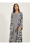 All Over Print Flat Collared Panelled Jalabiya - 3
