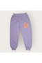 To Be Happy Motif Girls' Tracksuit Mnk0624 Lila - 4