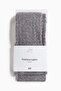 Cable-knit footless tights