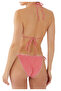 Square Patterned Red Bikini Bottom - 3