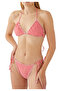 Square Patterned Red Bikini Bottom - 2