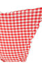 Square Patterned Red Bikini Bottom - 4