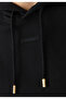 Stylish and Comfortable Hooded Sweatshirt - Black - 4