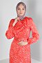 Patterned Dress with Bow Detail 42726