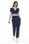 Women's Cotton Navy Polo Shirt, Stylish Lightweight Perfect for Casual Summer Styling - 4