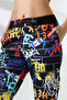 Women's Mixed Patterned Slim Street Style Sweatpants Ck 205 - 3