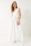 Women's White Vest and Pocket Detailed Flared Skirt Set 9294 60281004 - 4
