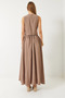 Women's Mink Vest and Pocket Detailed Flared Skirt Set 9294 60281004 - 8