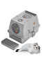 Stainless Steel Litter Box with Lid Metal Cat Litter Box with Litter Scoop