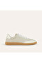 Women's Mink Color Lace-Up Color Block Sneaker - 2