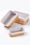 3-Piece Multi-Purpose Bamboo Basket Set Beige Color, Stylish and Useful Decorative Set - 3