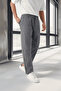 Lightweight and Breathable Cotton Relaxed Fit Baggy Men's Pants - Smoked - 6