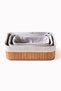 3-Piece Multi-Purpose Bamboo Basket Set Beige Color, Stylish and Useful Decorative Set - 5