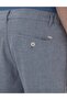 Blue Slim Fit Linen Blended Canvas Trousers 50301770-Vr036 - 6