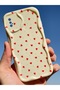 Case for iPhone X/Xs Silicone Cover with Wave Edge Red Heart Pattern with Camera Protection - 8