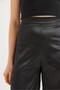 Women's Wide Leg Satin Trousers Black - 4