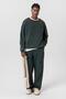 Premium Washed Oversize Tracksuit Suit with Ripped Detail Green - 8
