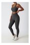 Womens Open Back Sports Bra - Padded Low Impact Workout Yoga Bra with Removable Built in Bra - 3