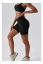 Womens Striped Back Sports Bra - Padded Low Impact Workout Yoga Bra with Removable Built in Bra - 6