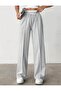 Summer Combed Cotton Fabric Wide-Leg Sweatpants with Elastic Waist - 4
