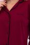 Pi̇erre Cardi̇n Soft Textured Modal Cotton Shirt Collar 4 Season Fabric Long Sleeve Women's Pajama Set - 2