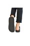 7408 Black Double Buckle Soft Sole Men's Slippers - 6