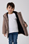 Sports Boy's Mink Fur Waterproof and Windproof Hooded 3-Coat Parka - 3