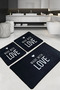 Con Amore Bathroom Rug Set of 3