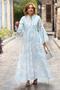 Blue Hürrem Scalloped Lined Dress