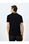 Half Zipper Stripe Detailed Short Sleeve Knitwear T-Shirt - 4