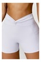 Womens High Waist Contour Seamless Workout Sport Yoga Shorts Tummy Control With Pockets. - 4