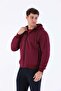 Comfort Men's Hooded Claret Red Tracksuit Top - 2