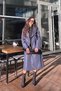 Double Breasted Collar Sleeve Belted Trench Coat