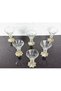 Vanillia Bowl & Magnolia Bowl & Ice Cream Bowl & Sugar Bowl Semerkand Gold Cast with Stands - 7